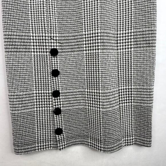 Sharagano Houndstooth Mockneck Wiggle Dress 4 - Picture 6 of 9